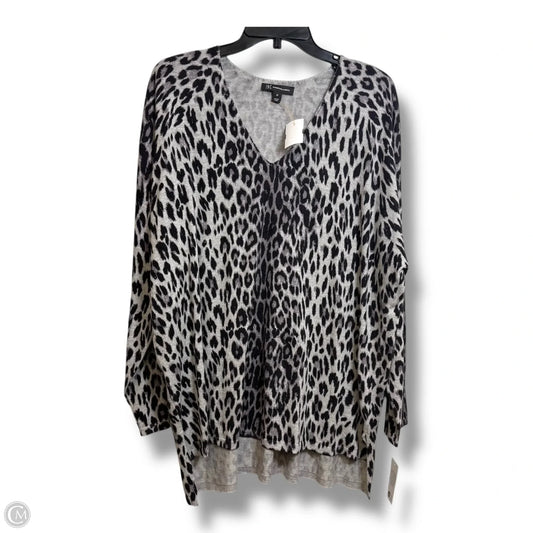 Top Long Sleeve By Inc In Animal Print, Size: 2x