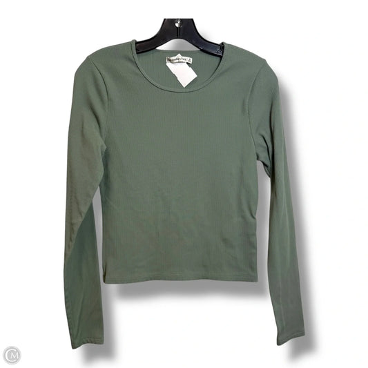 Top Long Sleeve By Abercrombie And Fitch In Green, Size: M