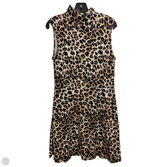 Dress Casual Short By New York And Co In Animal Print, Size: L