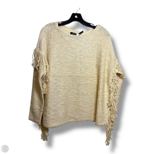 Sweater By Lauren By Ralph Lauren In Cream, Size: Lp