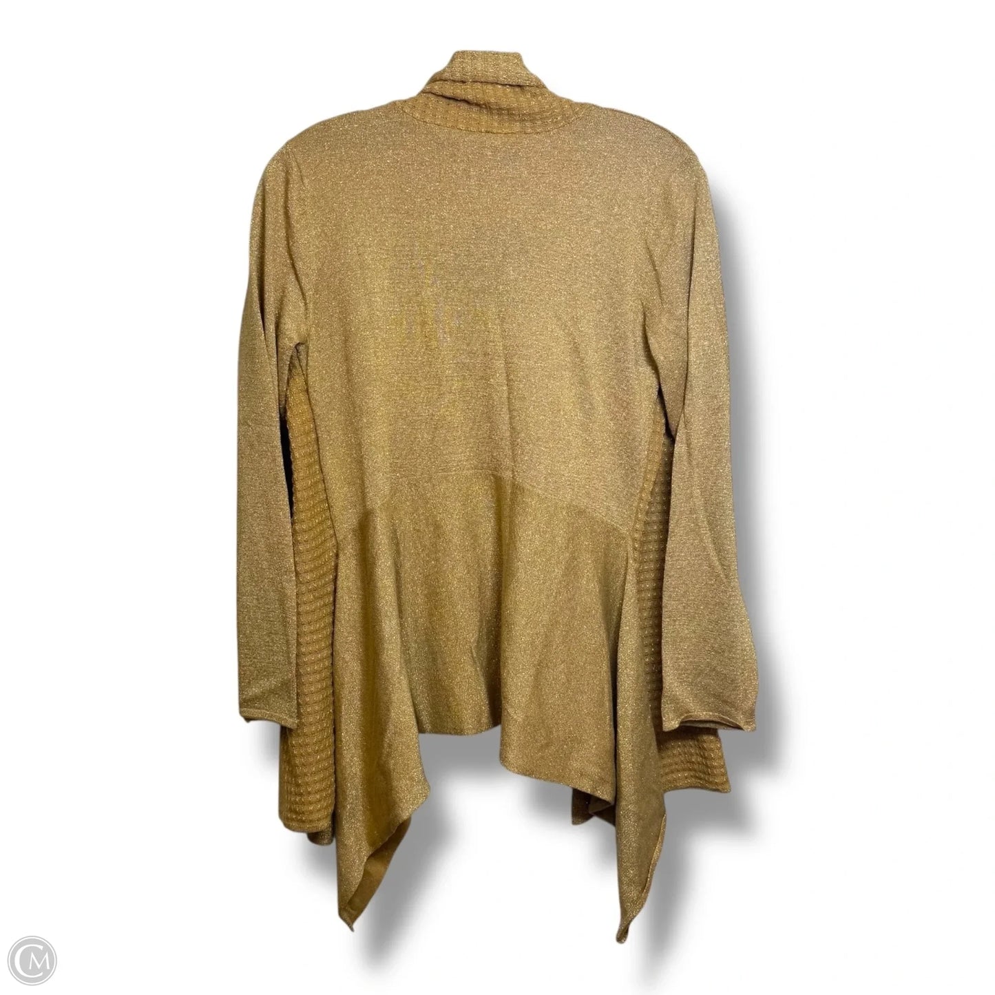 Cardigan By Evan-picone In Gold, Size: Lp