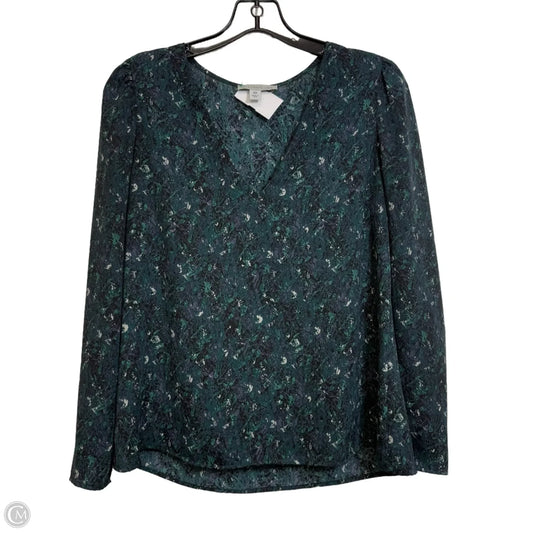 Blouse Long Sleeve By Allison Joy In Multi-colored, Size: Xs