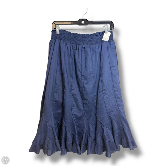 Skirt Midi By Grace Elements In Navy, Size: Xl