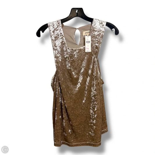 Top Sleeveless By Porridge In Taupe, Size: L
