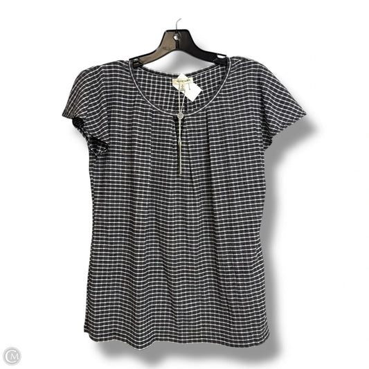 Top Sleeveless By Max Studio In Checkered Pattern, Size: S