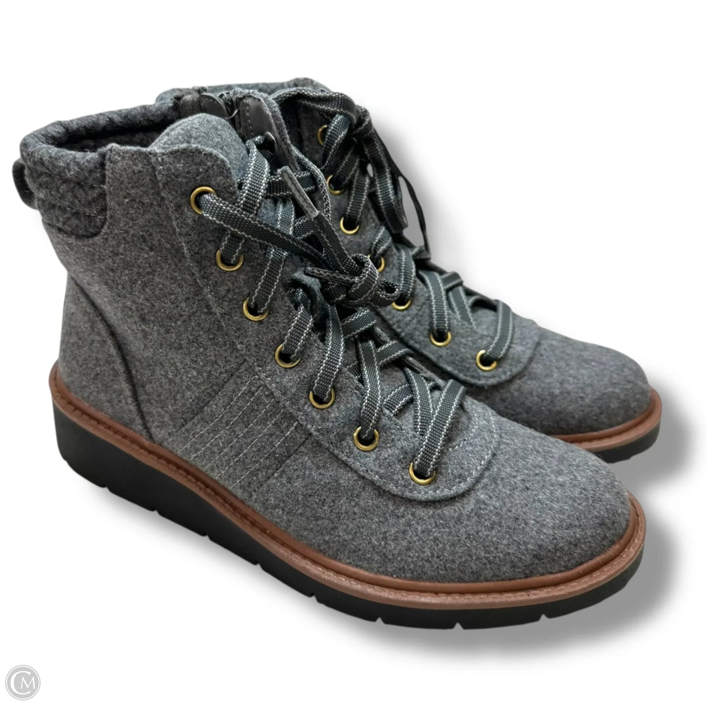 Boots Ankle Flats By Dr Scholls In Grey, Size: 6.5