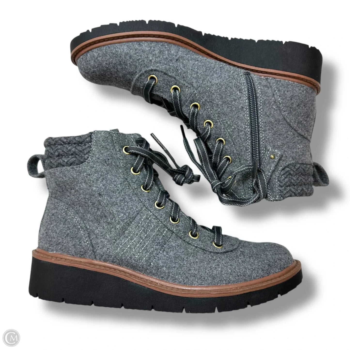 Boots Ankle Flats By Dr Scholls In Grey, Size: 6.5