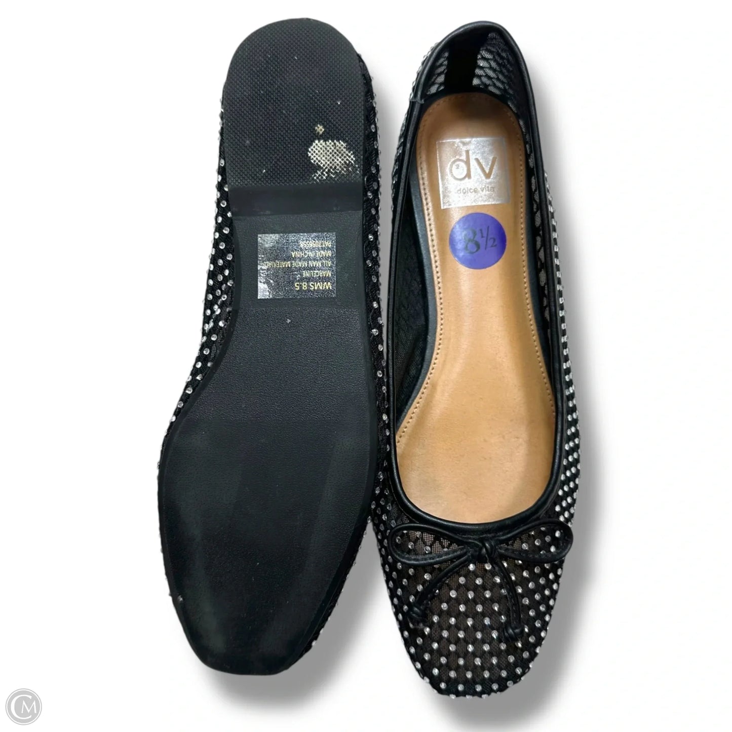Shoes Flats By Dv In Black, Size: 8.5
