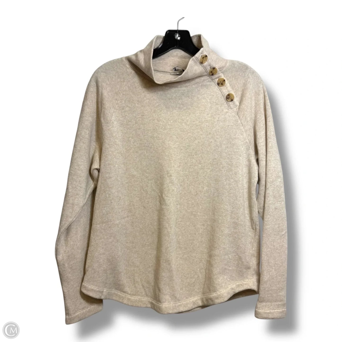 Sweatshirt Collar By J. Crew In Cream, Size: M