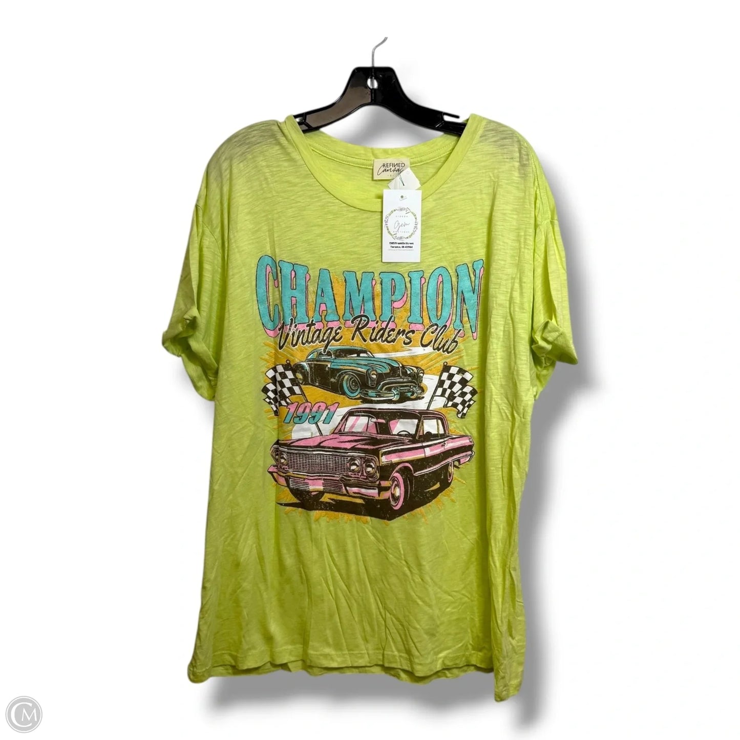 Top Short Sleeve By Clothes Mentor In Green, Size: L