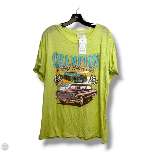 Top Short Sleeve By Clothes Mentor In Green, Size: L