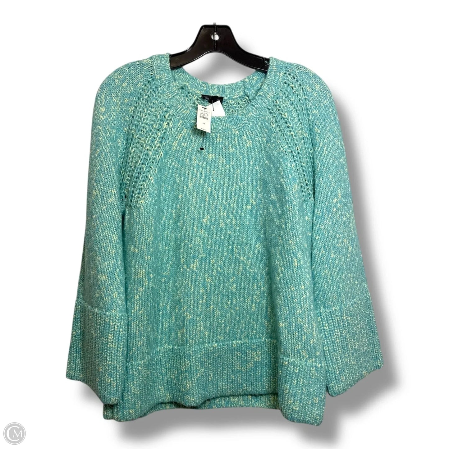 Sweater By Talbots In Aqua, Size: M