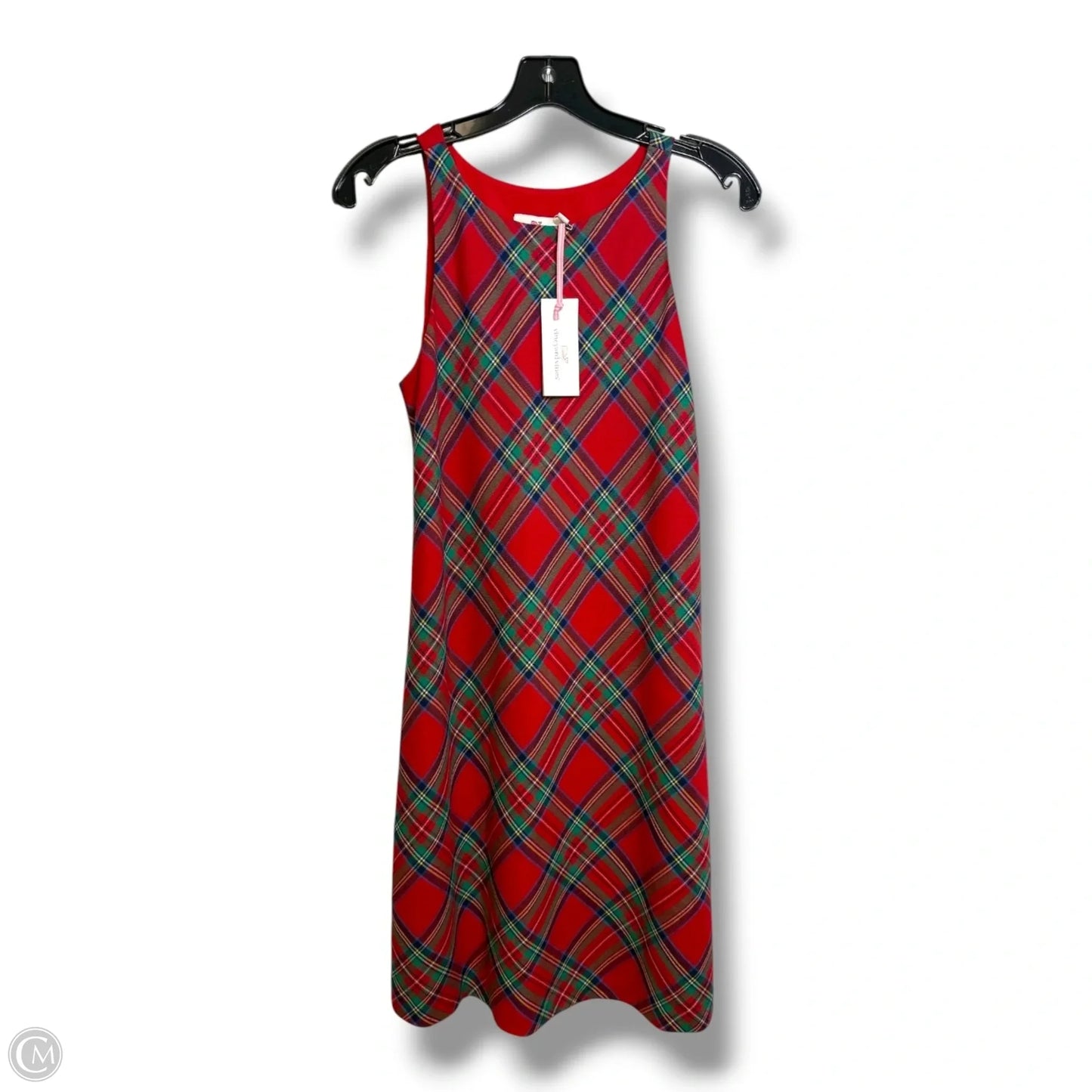 Dress Casual Midi By Vineyard Vines In Plaid Pattern, Size: 2