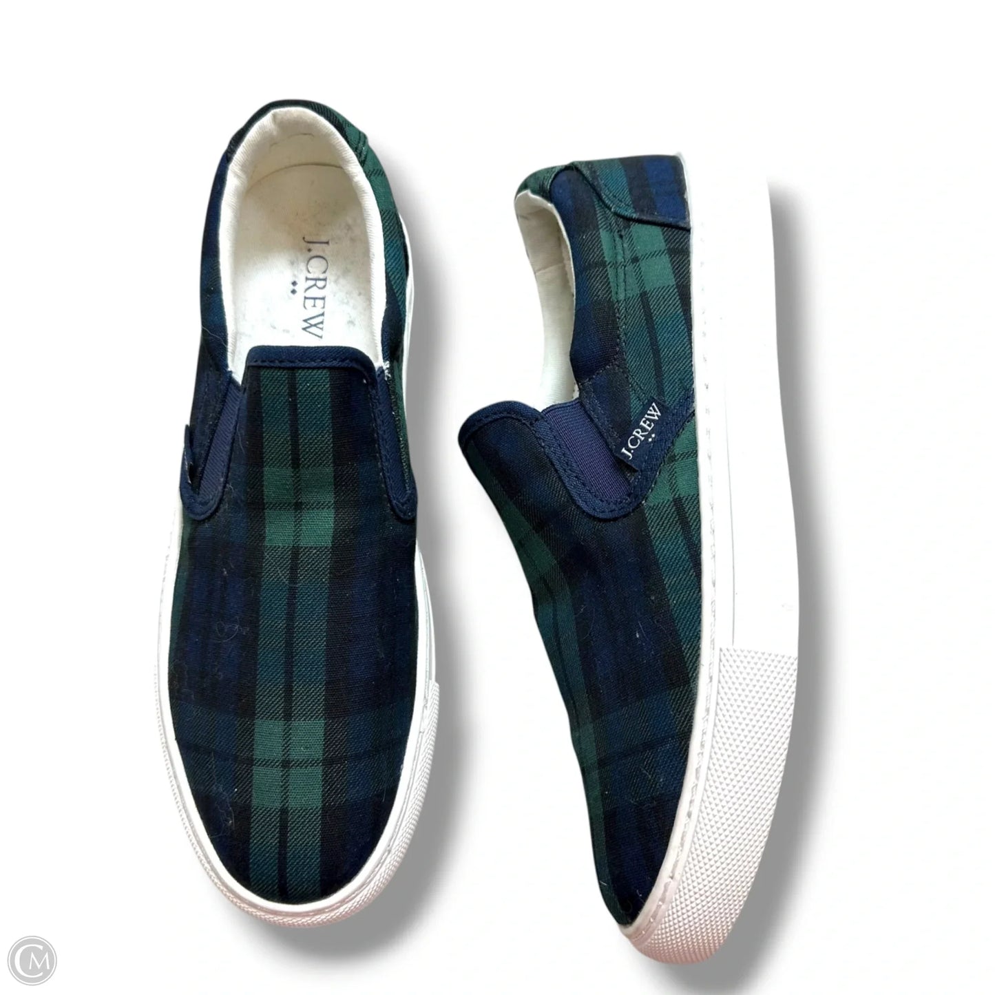 Shoes Sneakers Platform By J. Crew In Plaid Pattern, Size: 7.5