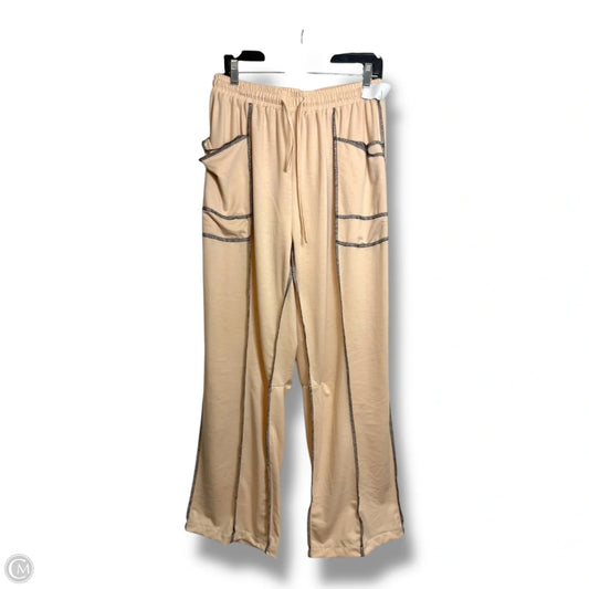 Pants Lounge By Clothes Mentor In Cream, Size: M