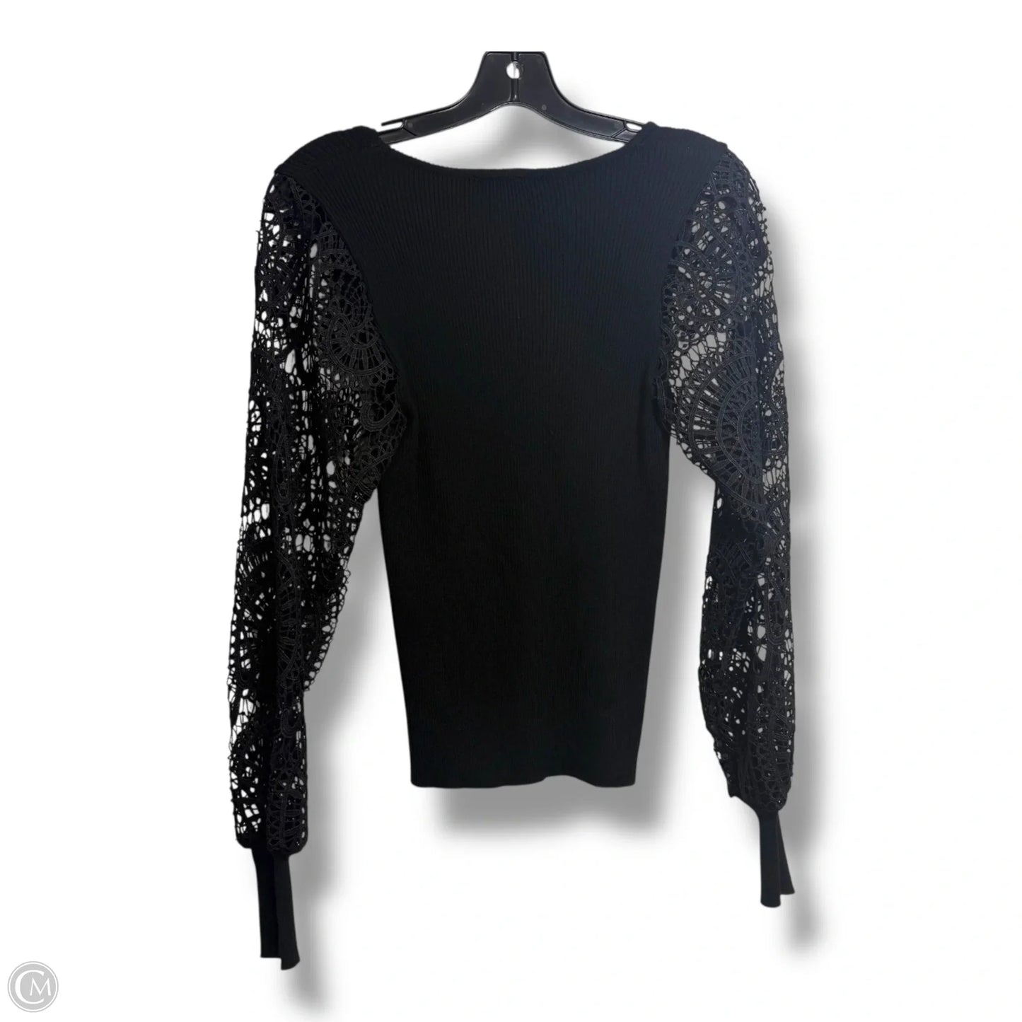 Top Long Sleeve By Bibi In Black, Size: M