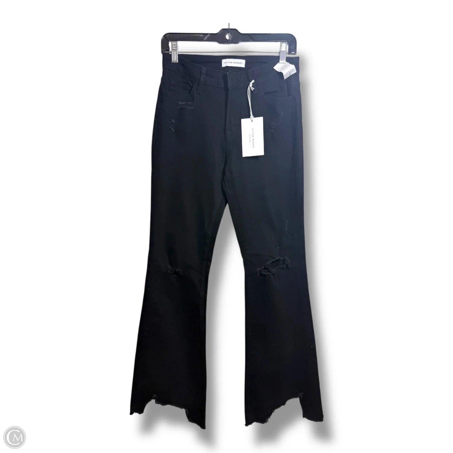 Jeans Flared By Flying Monkey In Black, Size: 4
