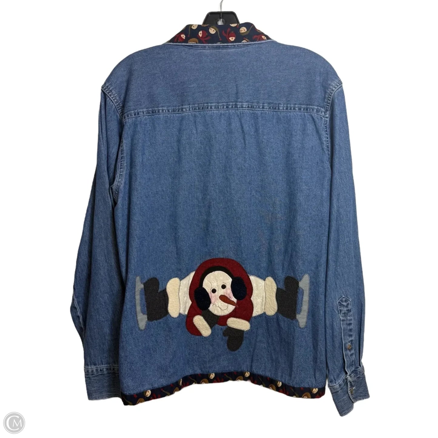 Top Long Sleeve By Clothes Mentor In Blue, Size: L