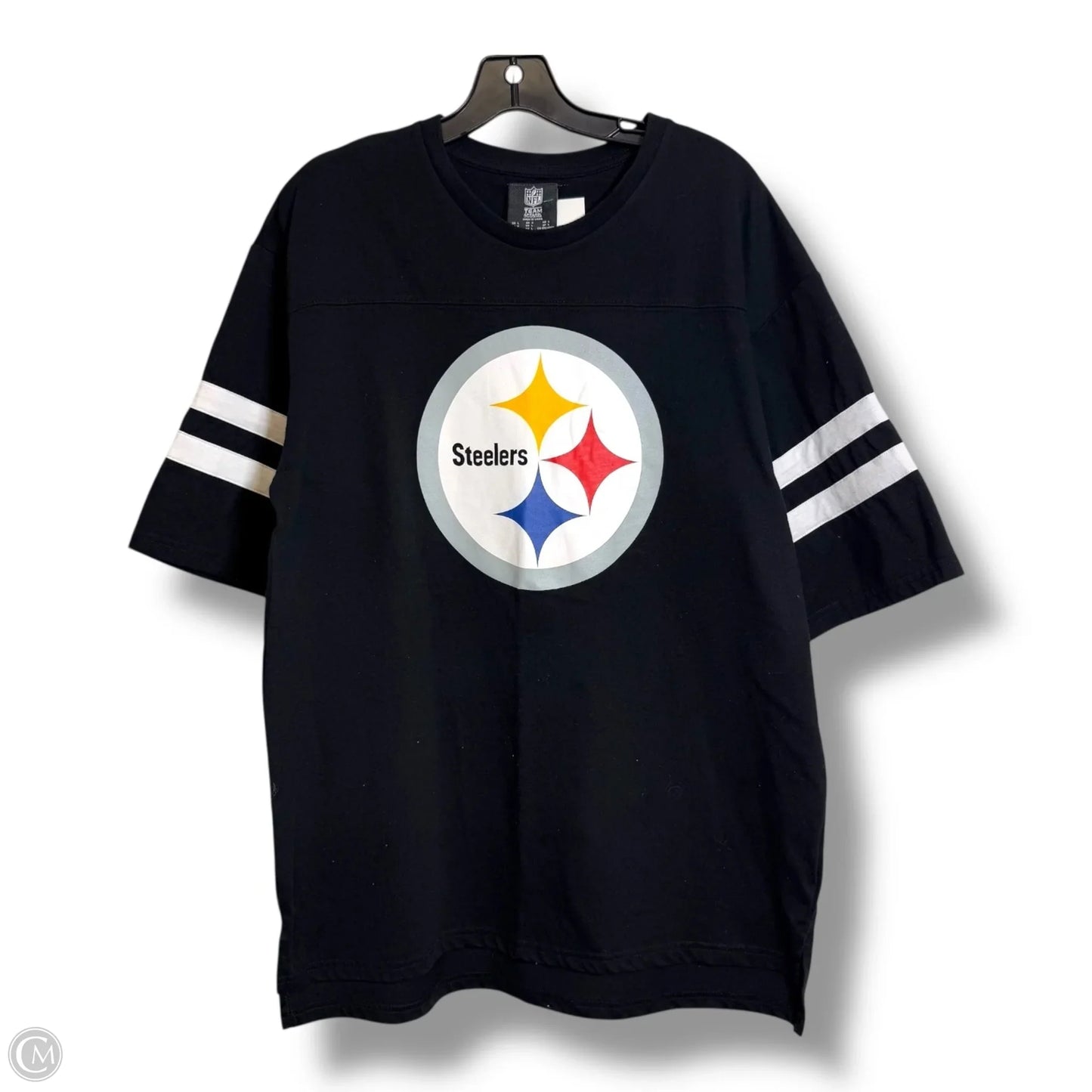 Top Short Sleeve By Nfl In Black, Size: L