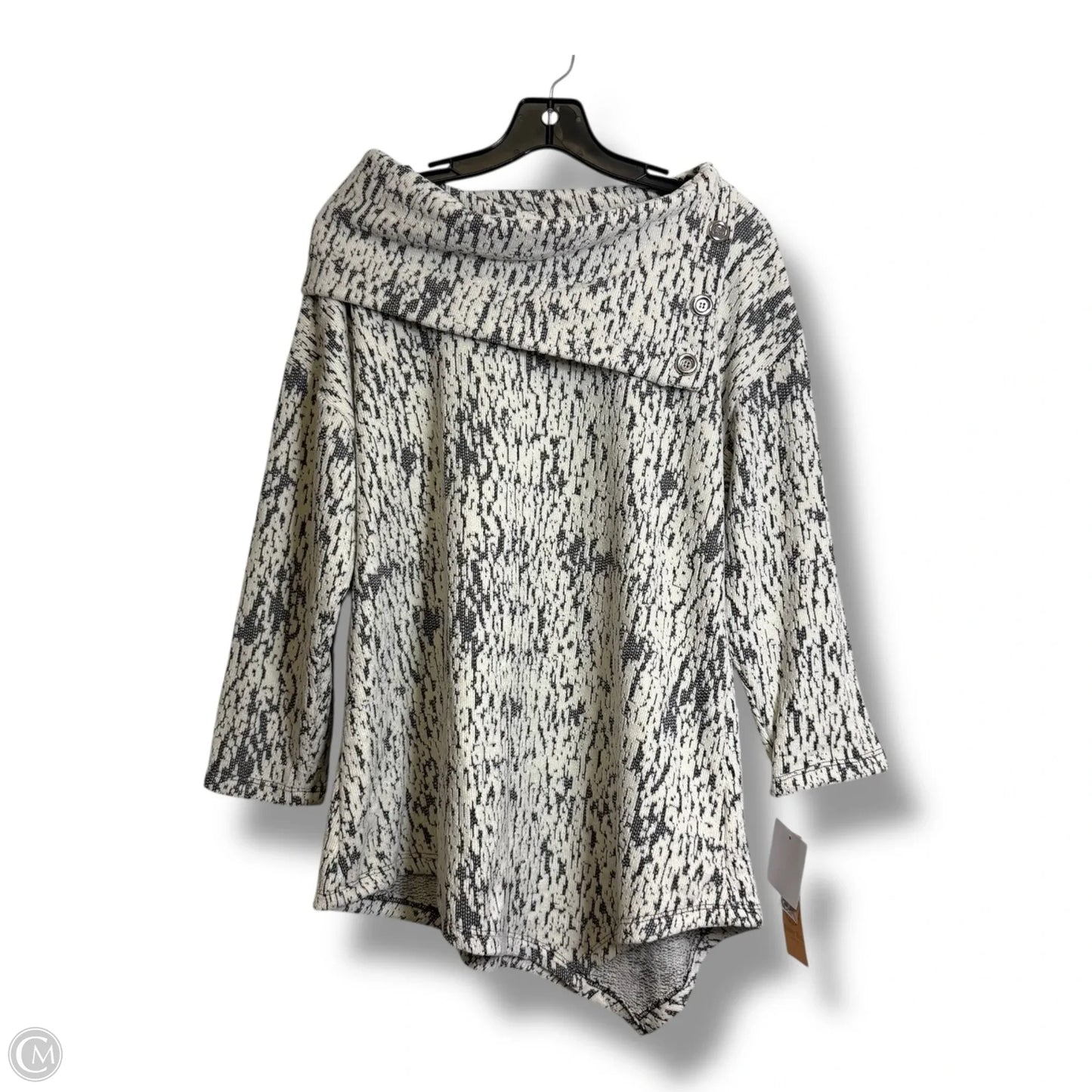 Sweater By Ruby Rd In Black & White, Size: M