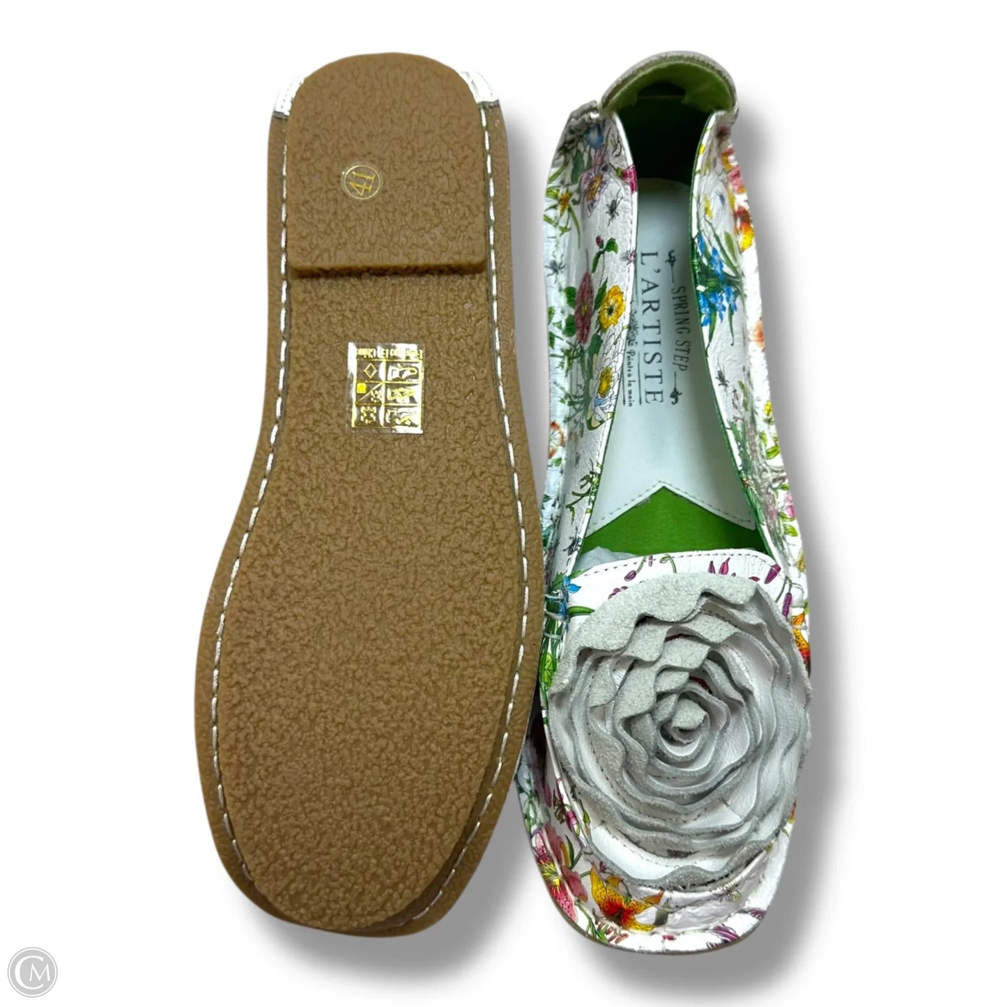 Shoes Flats By Clothes Mentor In Floral Print, Size: 10