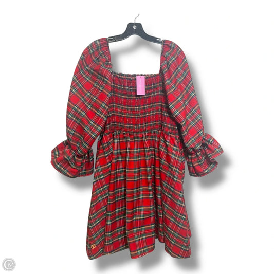 Dress Party Midi By Simply Southern In Plaid Pattern, Size: Xxl