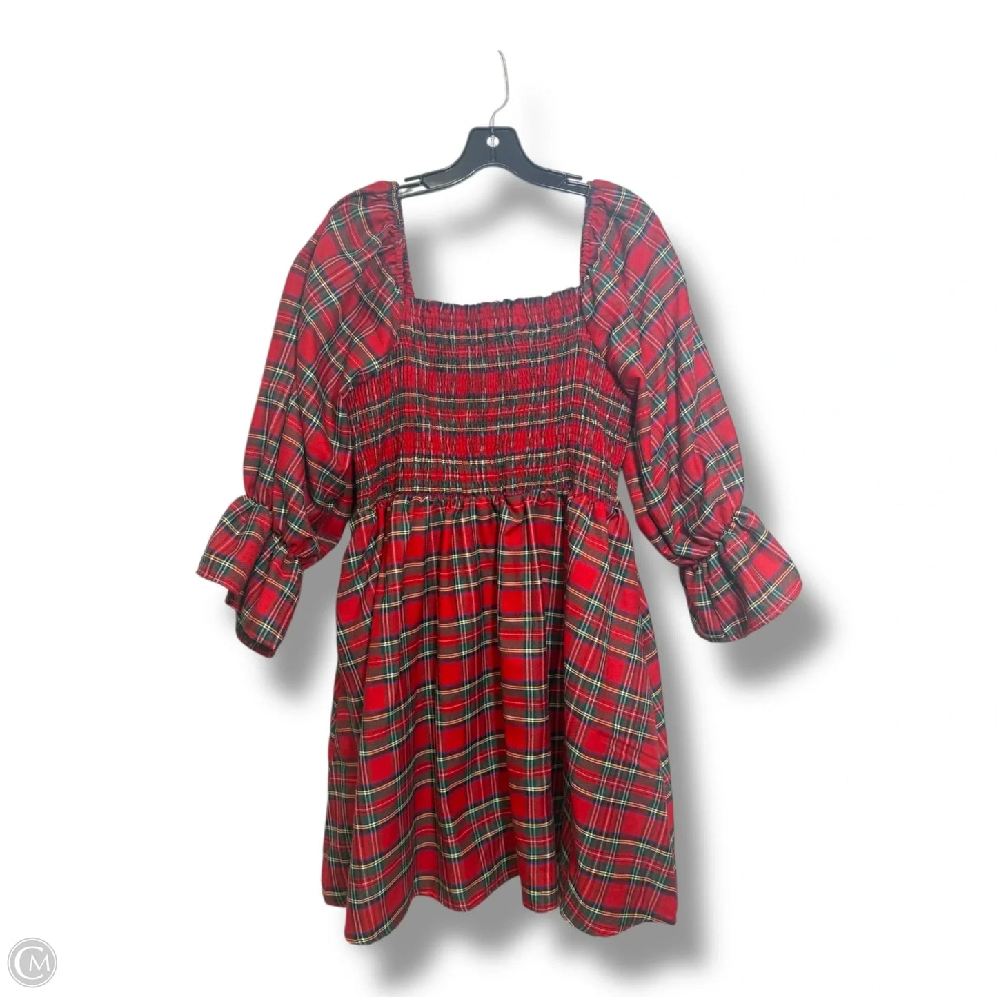 Dress Party Midi By Simply Southern In Plaid Pattern, Size: Xxl