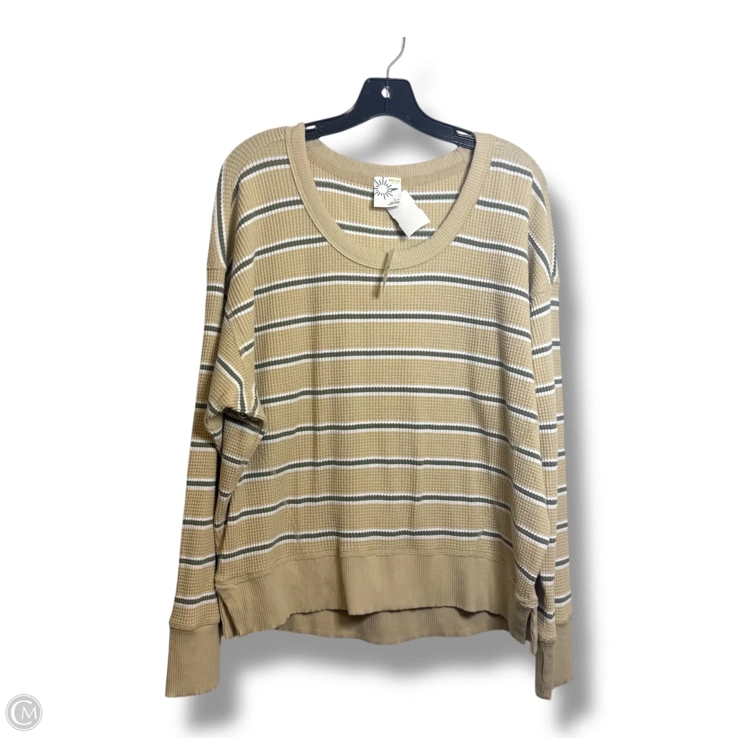 Top Long Sleeve By Offline By Aerie In Striped Pattern, Size: S