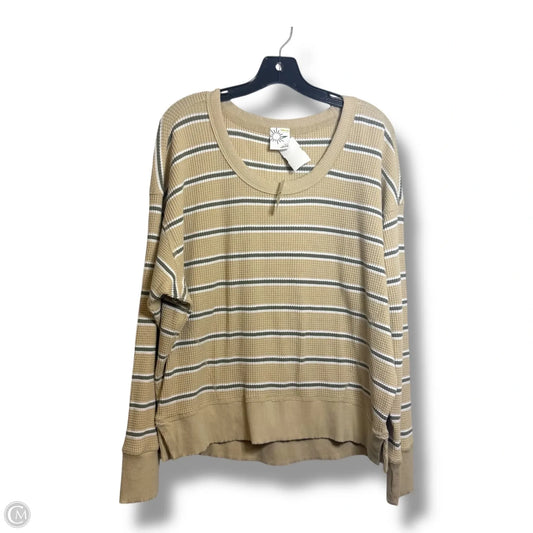 Top Long Sleeve By Offline By Aerie In Striped Pattern, Size: S