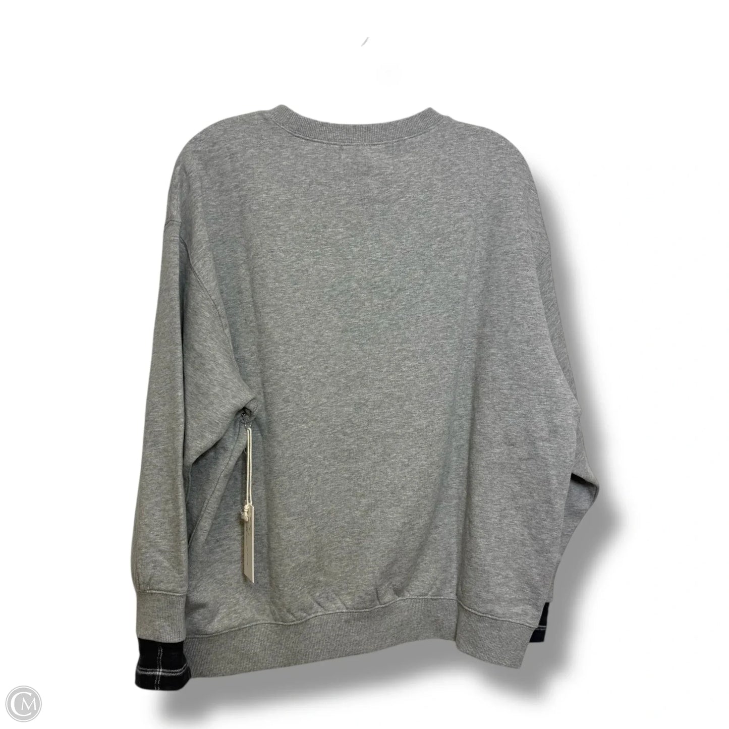 Sweatshirt Crewneck By Clothes Mentor In Grey, Size: S