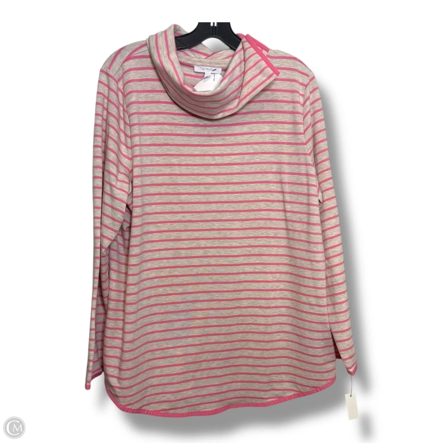 Top Long Sleeve By Talbots In Striped Pattern, Size: 1x