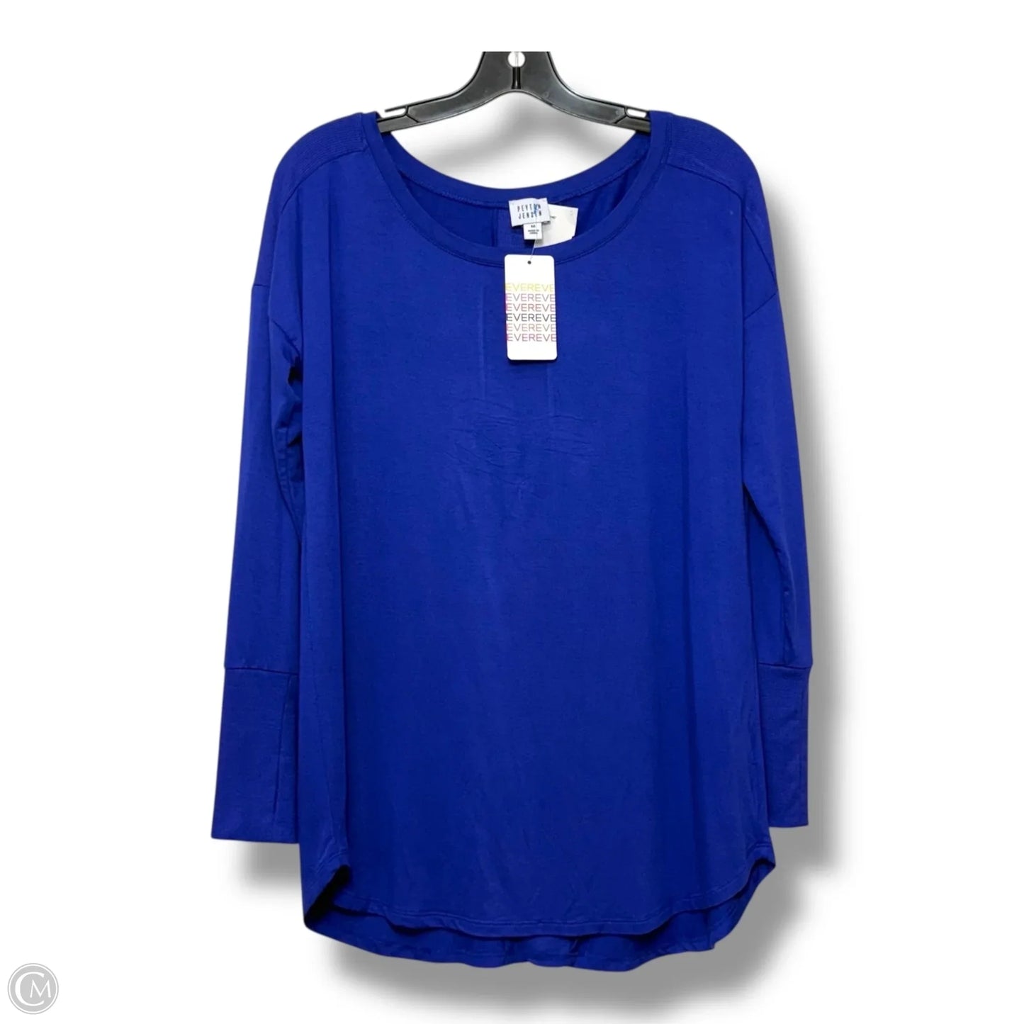 Athletic Top Long Sleeve Crewneck By Peyton Jensen In Purple, Size: M