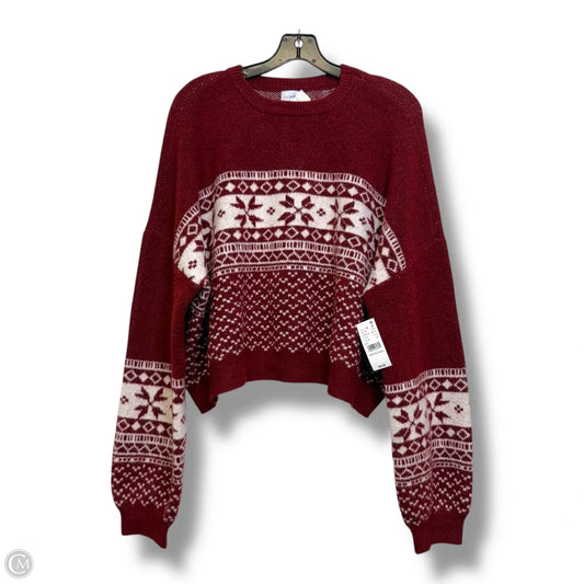 Sweater By La Hearts In Red & White, Size: Xxl