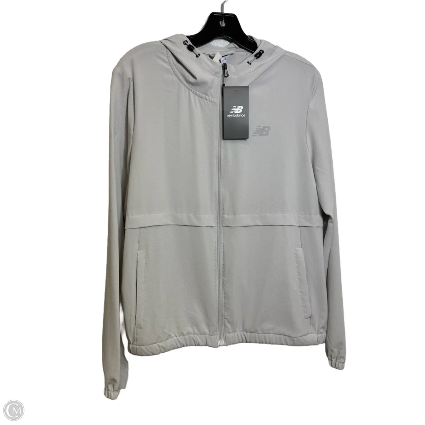Athletic Jacket By New Balance In Grey, Size: L