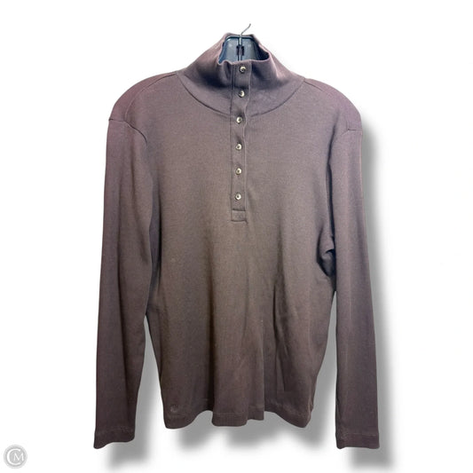 Top Long Sleeve By Ralph Lauren In Brown, Size: 1x