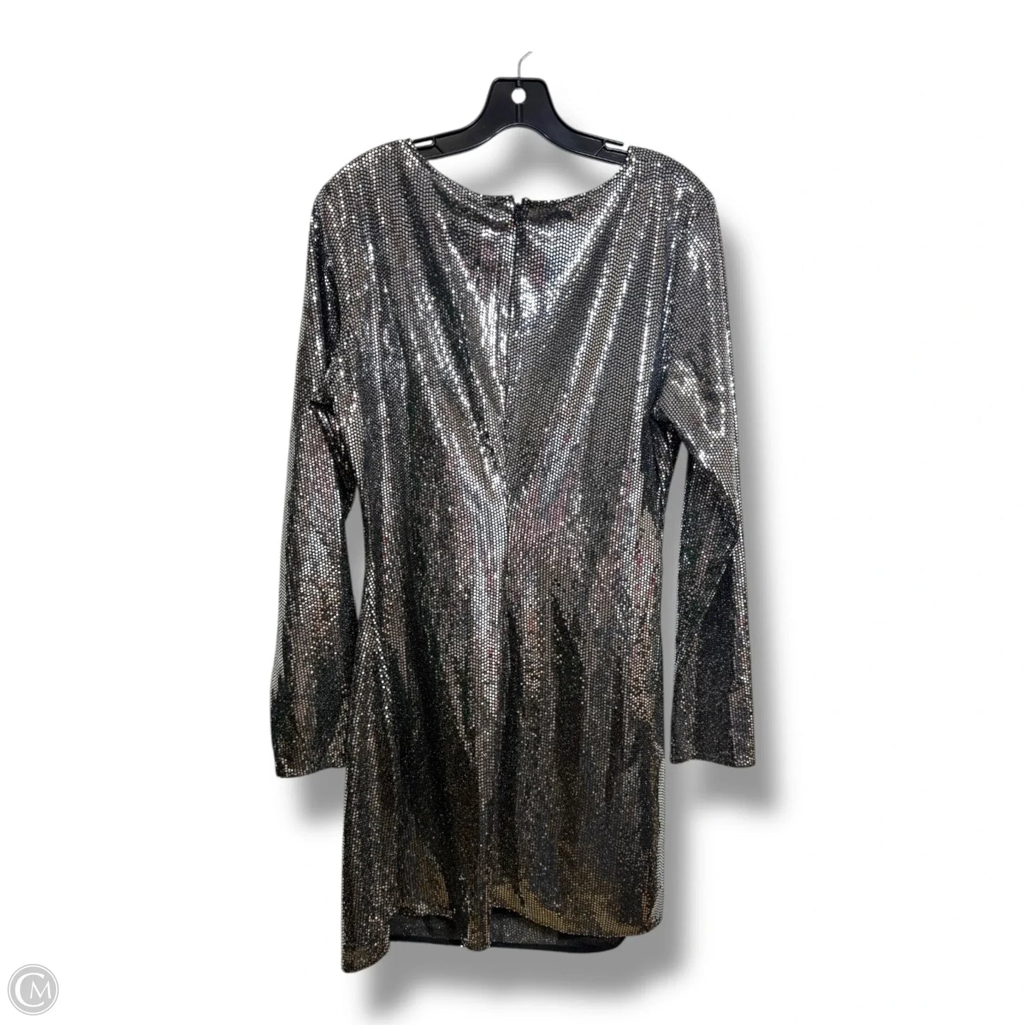 Dress Party Short By H&m In Silver, Size: Xl