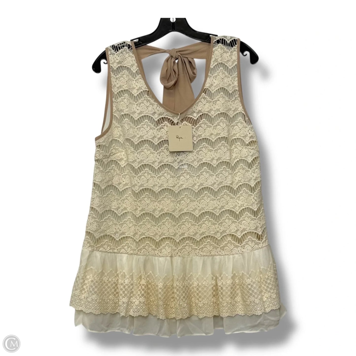 Top Sleeveless Basic By Ryu In Cream, Size: L