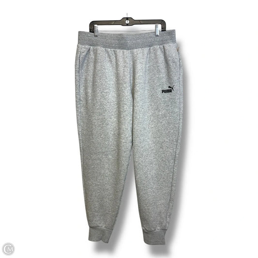 Athletic Pants By Puma In Grey, Size: 1x
