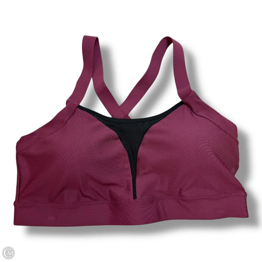 Athletic Bra By Under Armour In Maroon, Size: Xl