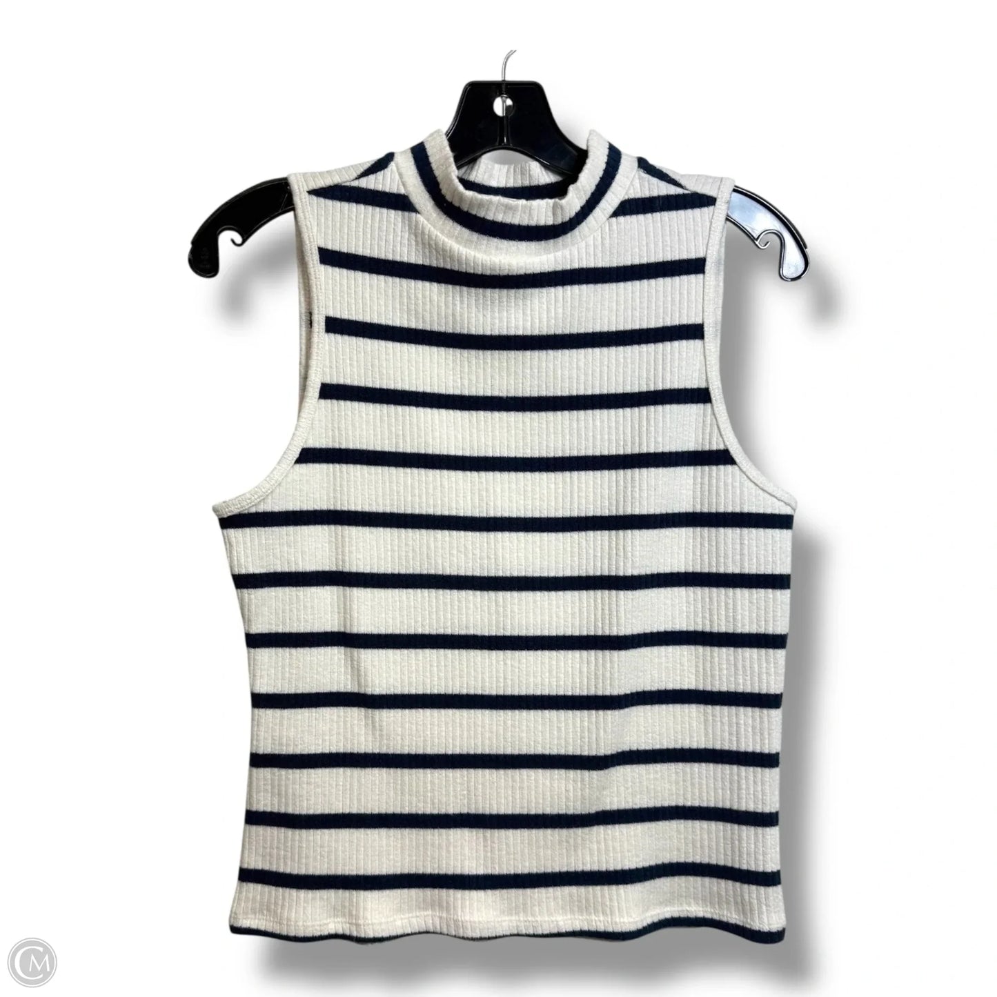 Top Sleeveless Basic By Sonoma In Striped Pattern, Size: L