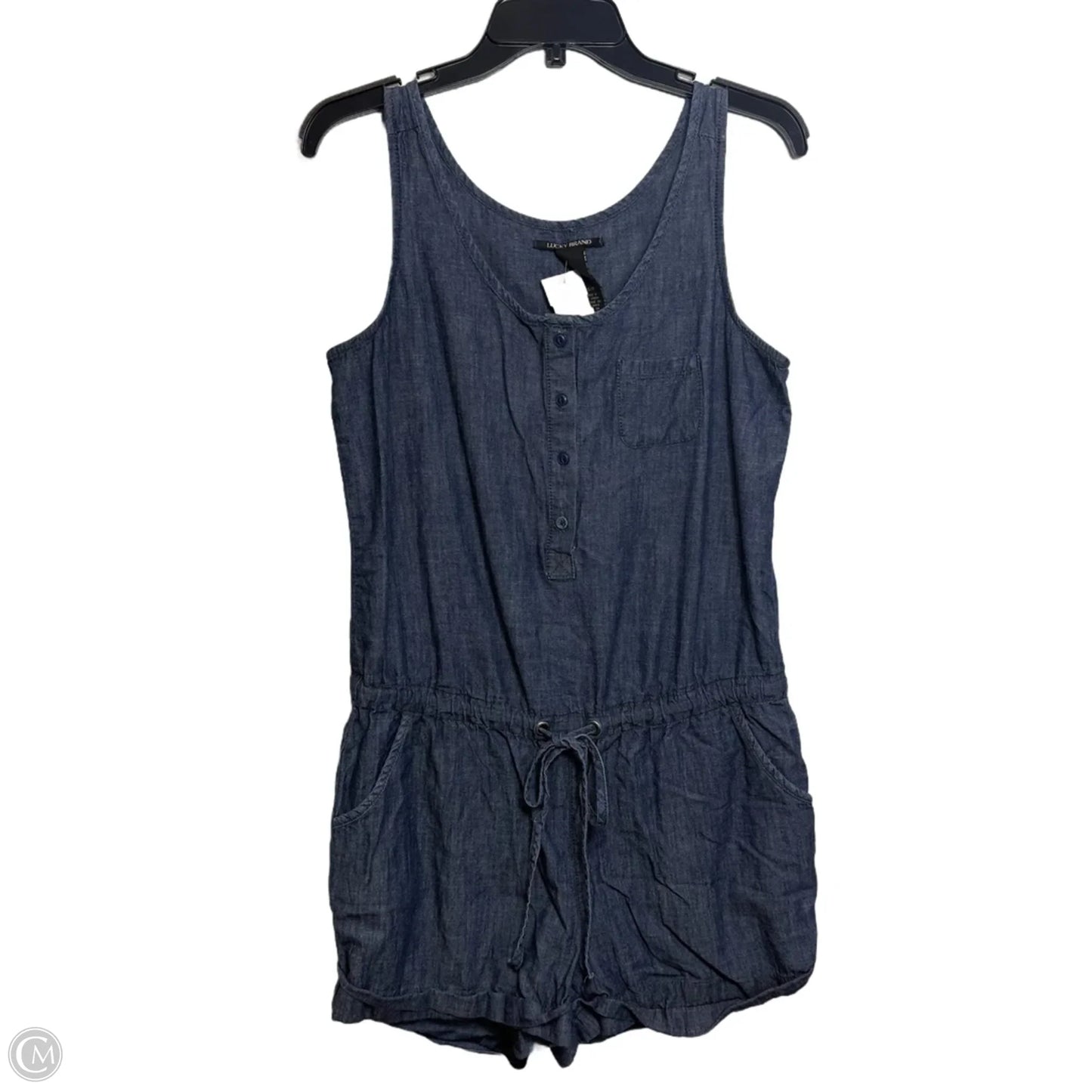 Romper By Lucky Brand In Blue Denim, Size: S