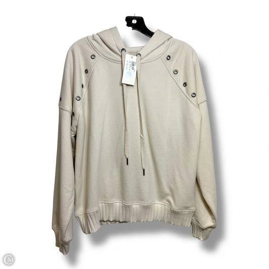 Sweatshirt Hoodie By Evereve In Cream, Size: L