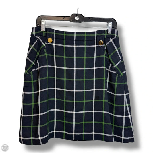 Skirt Designer By Kate Spade In Blue & Green, Size: 8