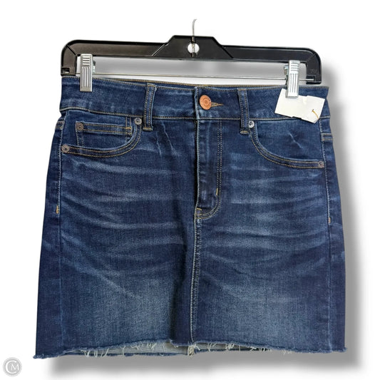 Skirt Mini & Short By American Eagle In Blue Denim, Size: 4