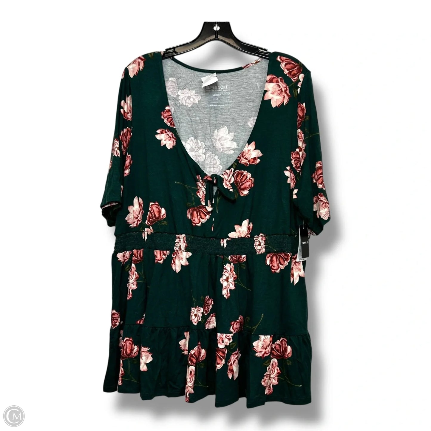 Top Short Sleeve Basic By Torrid In Green, Size: 3x