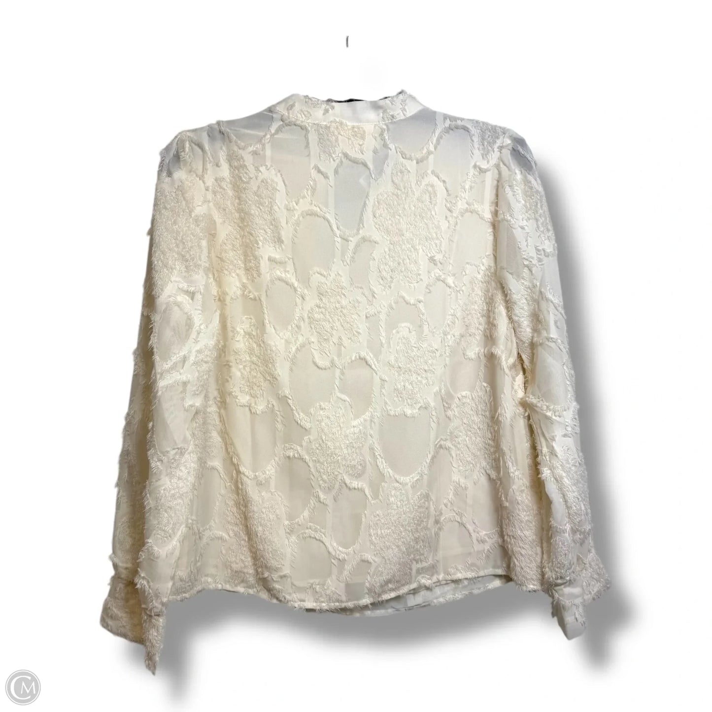 Top Long Sleeve Basic By Melloday In White, Size: S