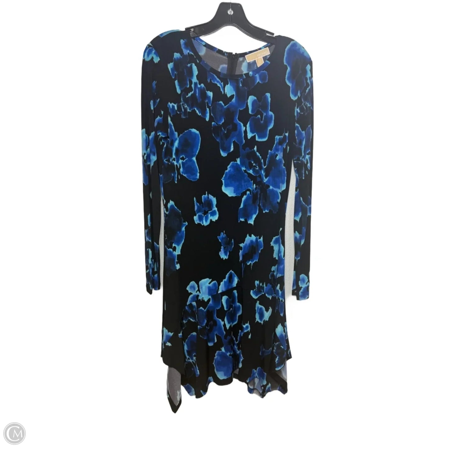 Dress Designer By Michael Kors In Blue & Brown, Size: M