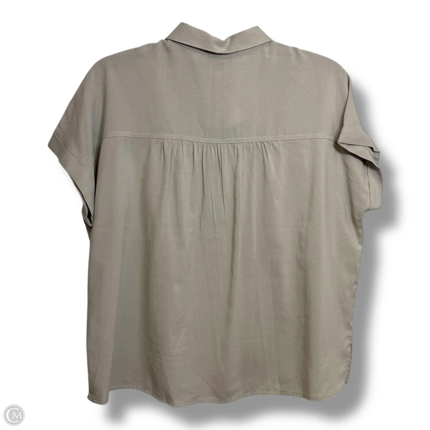 Top Short Sleeve Basic By Splendid In Tan, Size: S