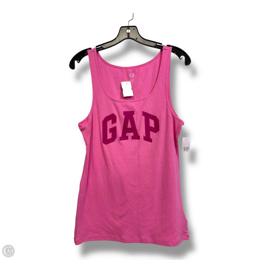 Top Sleeveless Basic By Gap In Pink, Size: Xl