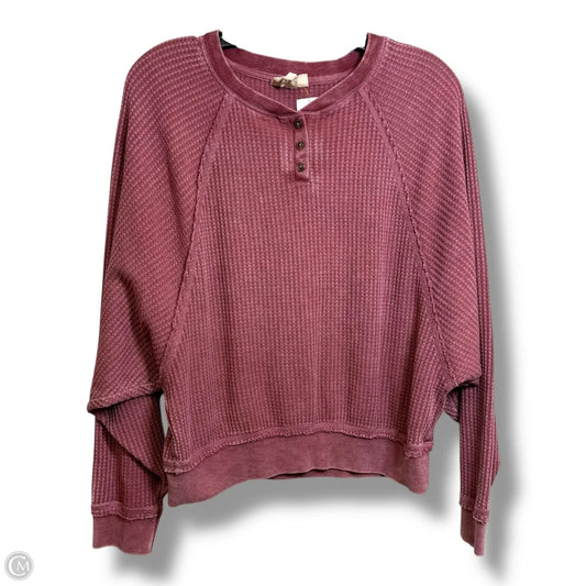 Top Long Sleeve Basic By White Crow In Red, Size: S